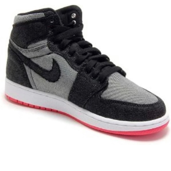 Vintage Kid’s Air Jordan 1 High Denim Sneakers